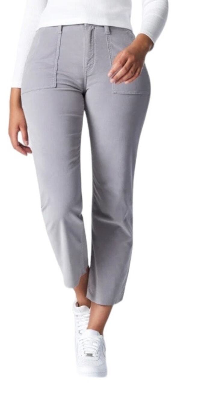 Mavi Pants Shelia front pocket straight leg gray size 27x29